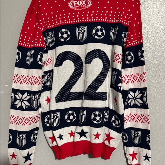 2022 World Cup Fox Sports US Soccer sweater men’s NEW - Picture 11 of 13